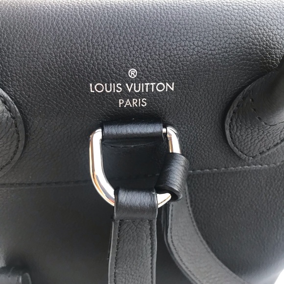 💯 Auth Louis Vuitton Lockme black calfskin backpack - Picture 5 of 14